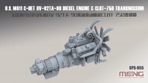1:35 U.S.M911 C-HET 8V-92TA-90 Diesel Engine & CLBT-750 Transmission(resin)