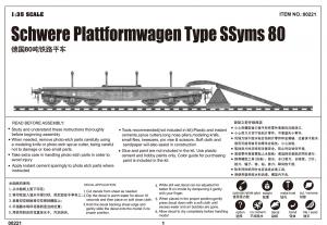 Trumpeter 1:35 Schwere Plattformwagen Type SSyms 80