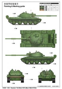 Trumpeter 1:35 Russian T-62 Mod.1975 (Mod.1962+KTD2)