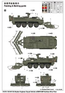 Trumpeter 1:35 M1132 Stryker Engineer Vehicle with Mine Plow