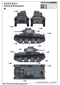 Trumpeter 1:35 German PzKpfw 38(t) Ausf.E/F