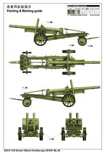 Trumpeter 1:35 Soviet 152mm Howitzer-gun M1937 (ML-20)