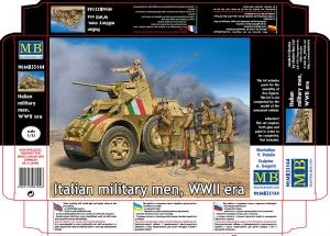 1:35 Italian military men, WWII (without vehicle)