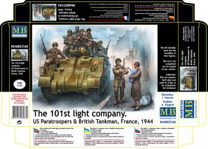 1:35 101th light company US paratroopers and British tankmen