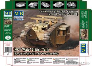 Masterbox 1:72 MK I Male British tank, Special modification