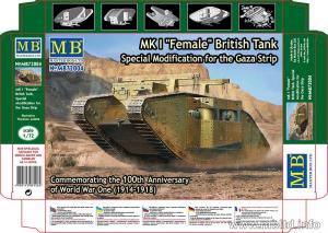 Masterbox 1:72 Mk I Female British tank, Special modification