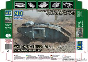 Masterbox 1:72 Mk II Male British tank. Arras 1917