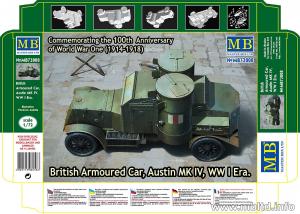 Masterbox 1:72 Austin Mk.IV British armored car, WWI