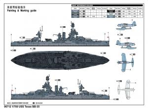 Trumpeter 1:700 USS Texas BB-35