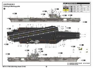 Trumpeter 1:700 USS Kitty Hawk CV-63