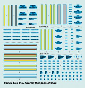 Trumpeter 1:32 U.S. Aircraft Weapons: Missiles