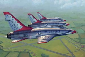 Trumpeter 1:48 F-100D in Thunderbirds livery