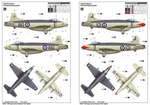 Trumpeter 1:48 Supermarine Attacker FB.2 Fighter