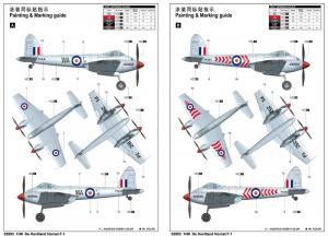 Trumpeter 1:48 DE Havilland Hornet F.1