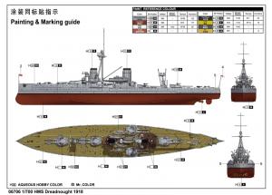 Trumpeter 1:700 HMS Dreadnought 1918