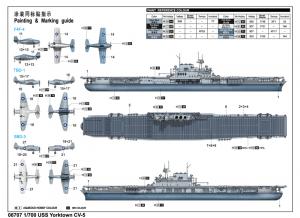 Trumpeter 1:700 USS Yorktown CV-5