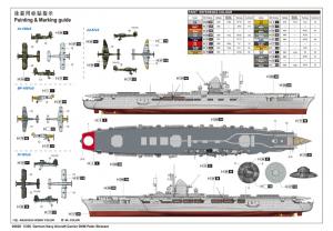 Trumpeter 1:350 German Navy Aircraft Carrier DKM Peter Strasser