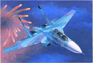 Trumpeter 1:72 Russian Su-27UB Flanker C Fighter