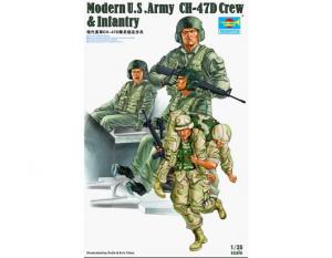 Trumpeter 1:35 Modern U.S. Army CH-47D Crew & Infantry