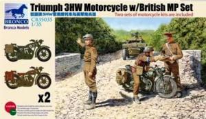 1:35 Triumph 3HW Motocycle w/MP Figure Set