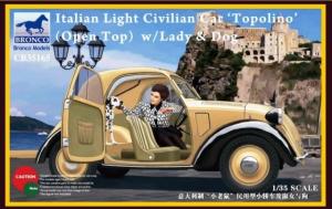 1:35 Italian Light Civilian Car(Open Top) w/Lady & Dog