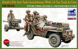 1:35 6 Pdr Anti-Tank Gun(Airborne)With 1/4Ton Truck