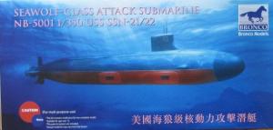 1:350 USS SSN Sea-Wolf attack submarine