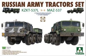 1:72 Russian Army Tractors KZKT-537L & MAZ537