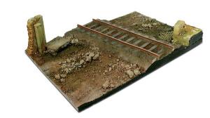 SCENICS DIORAMA BASES 31cmX21cm COUNTRY ROAD CROSS