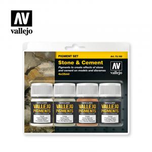 STONE & CEMENT PIGMENT 4X35ML SET