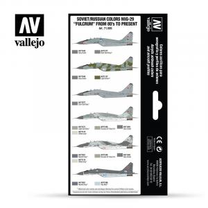 SOVIET/RUSSIAN COLORS MIG-29  8X17ml