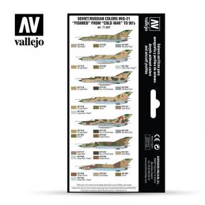 SOVIET/RUSSIAN COLORS MIG-21  8X17ml