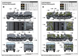 Trumpeter 1/35 Sd.Kfz.8 (DB9)Half-Track Artillery Tractor