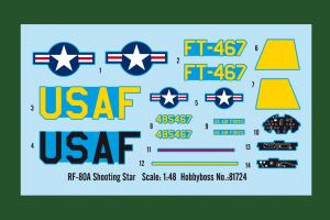 1:48 RF-80A Shooting Star fighter