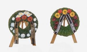 1:48 Funeral wreaths with easels