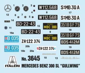 Italeri 1:24 MERCEDES 300 SL GULL WING