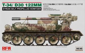 Ryefield 1/35 T-34/D-30 122MM Syrian SP Howitzer