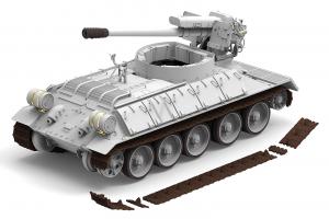 Ryefield 1/35 T-34/D-30 122MM Syrian SP Howitzer