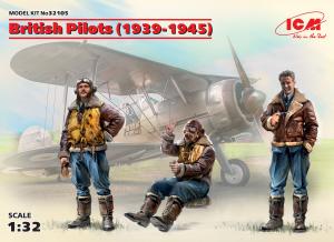 1:32 British Pilots (1939-1945) 3 figs