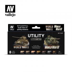 UTILITY PAINT SET 8X17ML