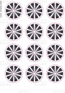 VTEC Wheel Sticker Racing 10-Spoke