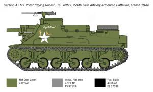 Italeri 1/35 M7 "priest" Sp Howitzer