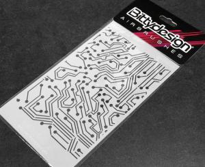 Vinyl Stencil - Electronic Circuit