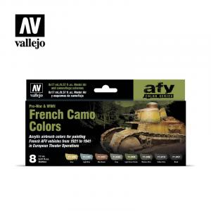 French Camo Colors Pre-War & WWII (8x17ml)