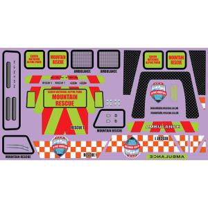 FTX KANYON MOUNTAIN RESCUE DECAL SHEET FTX8490RD