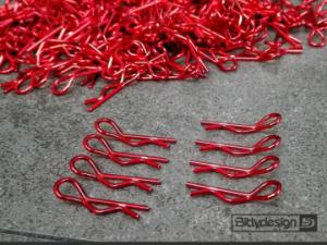 1/10 Body Clips Kit (8) - Red