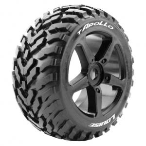 Tires & Wheels T-APOLLO 1/8 Truggy Soft Black (2)