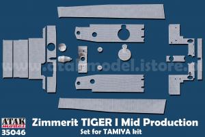 1/35 Tiger I mid Zimmerit For Tamiya kit