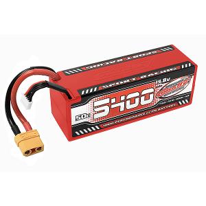 Team Corally Sport Racing 50C Lipo akku 5400mAh 14.8V Pötkö 4S Hardwire XT90