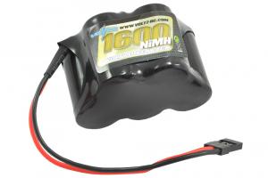 Voltz 1600Mah 6.0V NiMH RX Hump Battery w/ JR Plug